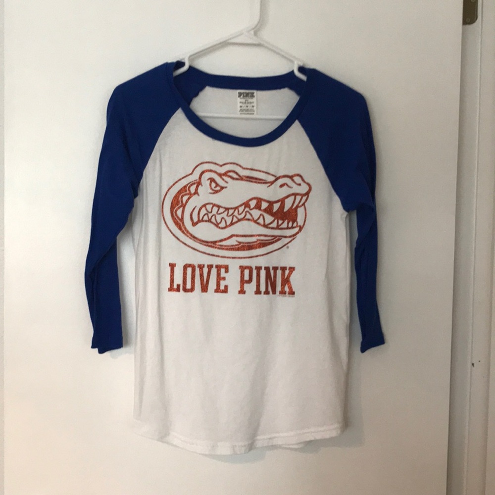Victoria Secret PINK Florida Gators 3/4 sleeve tee